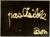 Ben Vautier, pas lisible, 1975, Acryl auf Leinwand