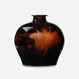 Brother Thomas Bezanson, Vase, Honan Tenmoku-glazed porcelain