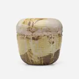 Garden Seat (with rattle) by Toshiko Takaezu, glazed stoneware, sold May 2022