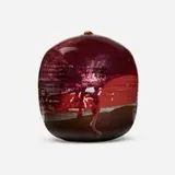 Closed Form by Toshiko Takaezu, c. 1990, glazed porcelain, sold May 2022