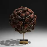 Val Bertoia, Celebrating 69 Years with Bronze Fireworks, 2018, patinated bronze, brass