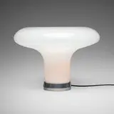Angelo Mangiarotti, Lesbo table lamp, 1967 / 2000, glass, polished steel