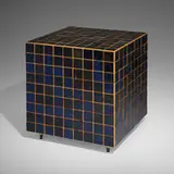 Piet Hein Eek, Waste Tile Cube cabinet, c. 2000, lacquered plywood, steel