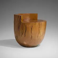 Tambor VI stool by Hugo França, 2012, reclaimed pequi, sold Jun 2025