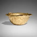 Gabriella Crespi, Bowl from the Gocce Oro series, c. 1974, gilded bronze, lost wax casting