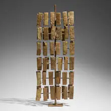 Harry Bertoia, Untitled, c. 1955, brass-melt coated steel