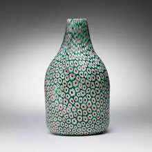 Murrine vase by Fratelli Toso, 1961-65, fused glass murrine, sold Jun 2025