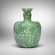 Murrine vase by Fratelli Toso, 1961-65, fused glass murrine, sold Jun 2025