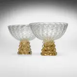 Ercole Barovier, A Base Gemmata vessels, pair