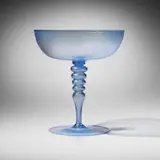 Soffiato vase, model 5278 by Vittorio Zecchin, c. 1925, iridized soffiato glass, sold Jun 2025