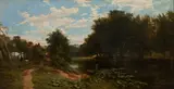 Samuel Bough Rsa, (Possibly) The Water of Leith, oil on canvas