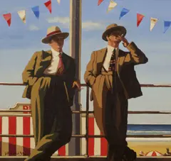 Jack Vettriano Obe Hon Lld, Seaside Sharks, oil on canvas