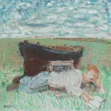 John Boyd Rp Rgi, The Reader, oil on canvas