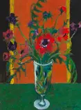 David McLeod Martin Rsw Rgi Ssa, Still Life of Flowers, oil on board