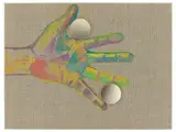 Jonathan Monk, Expressionistic Hand Holding Double Self Portrait