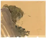 Horst Janssen, Bildnis Viola (für Lilliy), 1978, Aquarell auf Papier