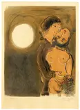 Couple en ocre by Marc Chagall, 1952, Farblithografie auf Arches-Velin, sold Dec 2020