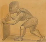 Gottfried Brockmann, Bewegungsstudie zu dem Bild „Kinderspiele