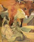 Johannes Grützke, Ohne Titel (Fuchs und Turnschuh)