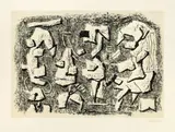 Willi Baumeister, Salomé und der Prophet, 1946, Original-Kartonmappe mit 11 Farblithographien und 1 Lithographie, jeweils auf festem Papier