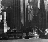 Andreas Feininger, Skyscrapers in Lower Manhattan, New York, 1942, Vintage oder früher Silbergelatineabzug