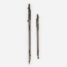 Door handles for Peter Joseph's arbitrage firm by Albert Paley, 1994, formed and fabricated steel, sold Jan 2022
