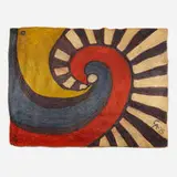 Tapestry by Alexander Calder, 1975, hand-woven maguey fiber, sold Jan 2022