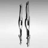 Albert Paley, Door handles, pair, 1994, formed and fabricated steel with blackened patina
