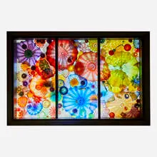 Dale Chihuly, Persian Ceiling Installation, 2000, hand-blown glass, steel and glass frame