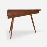 Special end table by George Nakashima, 1960, American black walnut, sold Jan 2022