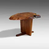 Minguren II end table by George Nakashima, 1966, English walnut, sold Jan 2022