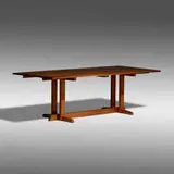 Frenchman's Cove extension dining table by George Nakashima, 1978, cherry, rosewood, sold Jan 2022