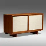 Sliding Door cabinet by George Nakashima, American black walnut, sold Jan 2022