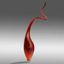 Lino Tagliapietra, Dinosaur, 2005, hand-blown glass, partial battuto surface