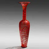 Dante Marioni, Red Mosaic vase