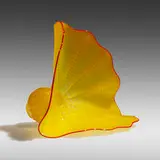Yellow Persian Seaform by Dale Chihuly, 1996, hand-blown glass, sold Jan 2022