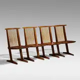 George Nakashima, Conoid chairs, set of four