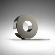 James Prestini, Untitled (391), c. 1970, nickel-plated aluminum