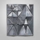 Pierre Sabatier, Prisme I (Wall Sculpture), 1968, cast aluminum