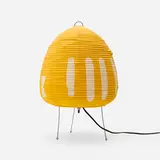 Isamu Noguchi, Akari light sculpture, model 1AY, washi paper, bamboo, enameled steel