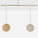 Isamu Noguchi, Akari light sculptures model 45A, washi paper, bamboo, jute