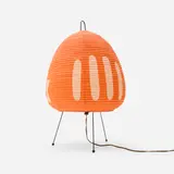 Isamu Noguchi, Akari light sculpture, model 1AR, washi paper, bamboo, enameled steel, brass
