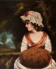 William Dyce Ra Arsa, Girl with a Muff, circa 1825