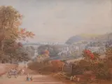 British School, 19th century, Coastal Town