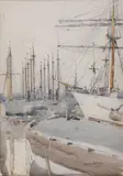 James Paterson Prsw Rsa Rws, Old Harbour Marseilles