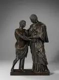 Orest und Elektra“ (auch „Lucius Papirius“) by Wilhelm Hopfgarten und Benjamin Ludwig Jollage, 1826, Bronze, ziseliert, brüniert, sold Dec 2016