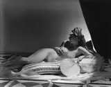 Odalisque III, NY by Horst P. Horst, 1943, Späterer Silbergelatineabzug, sold Jun 2016