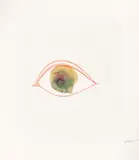 Otto Piene, Ohne Titel, aus: „Edition Original 1, 1965, Feuergouache und Stempel auf Papier
