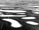 Peter Keetman, Schnee-Inseln, 1958, Späterer Silbergelatineabzug. Agfa-Papier