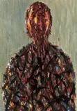 Max Uhlig, Studie Frauenbild A. S., 2003, Öl auf Leinwand